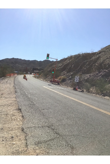 Image of traffic control on Nation Trails Highway